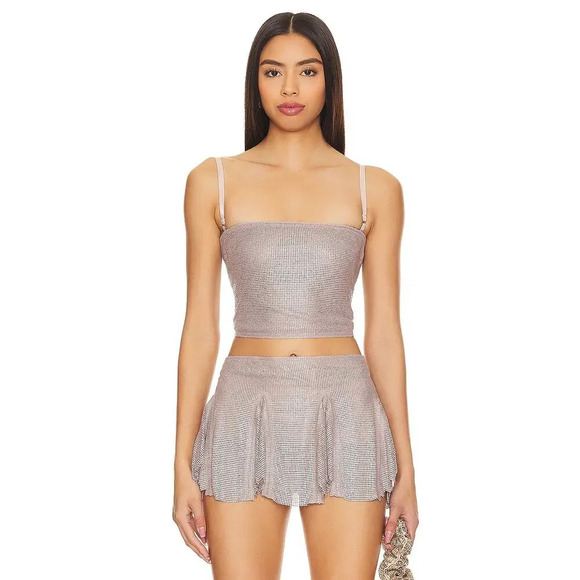 Poster Girl Rosalyn Lace Up Tube Top Vault Size S NWT - Picture 4 of 9